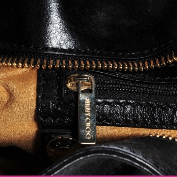 JIMMY CHOO Leather Rio Oversized Clutch Black - Picture 2 of 10